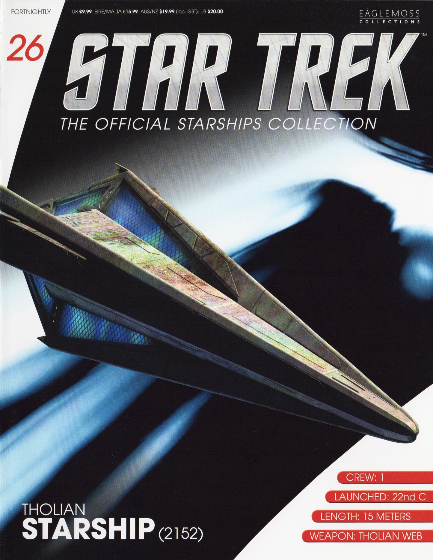 #26 Tholian Starship 22nd Century (2152) Die-Cast Model (Eaglemoss / Star Trek)