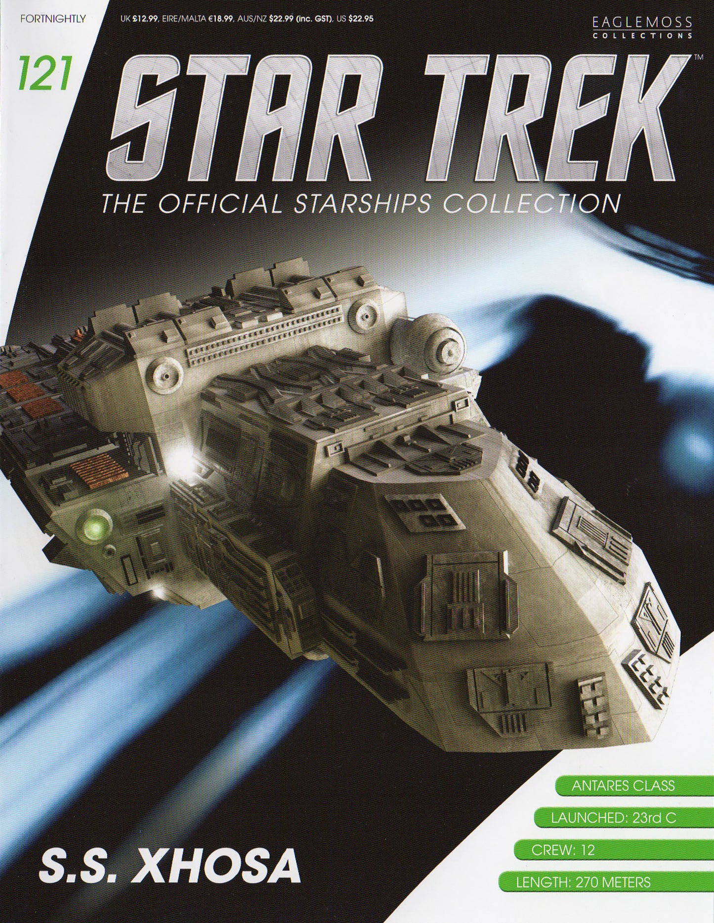 #121 Xhosa Model Die Cast Ship (Eaglemoss / Star Trek)