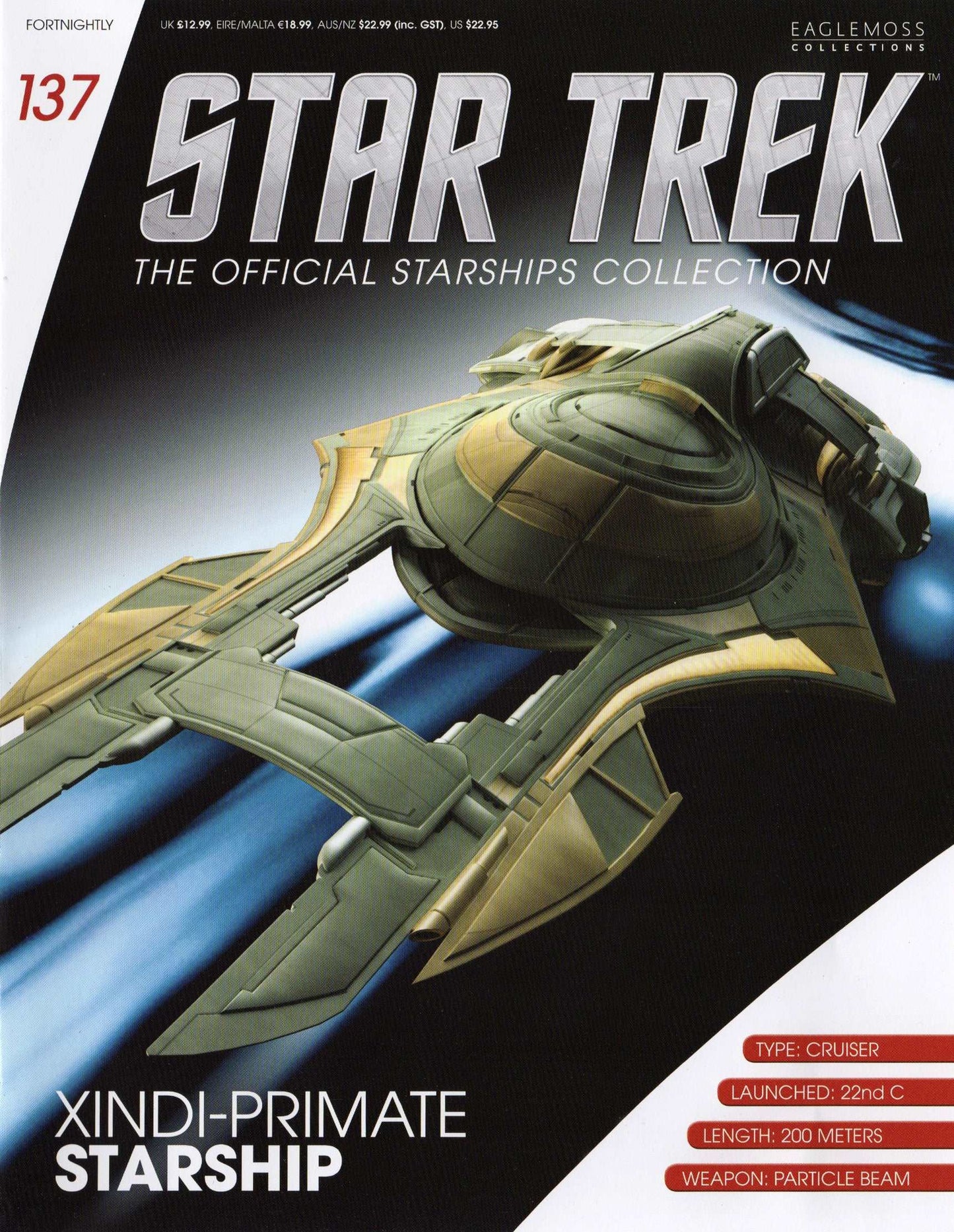 #137 Xindi Humanoid Model Die Cast Ship (Eaglemoss Star Trek)