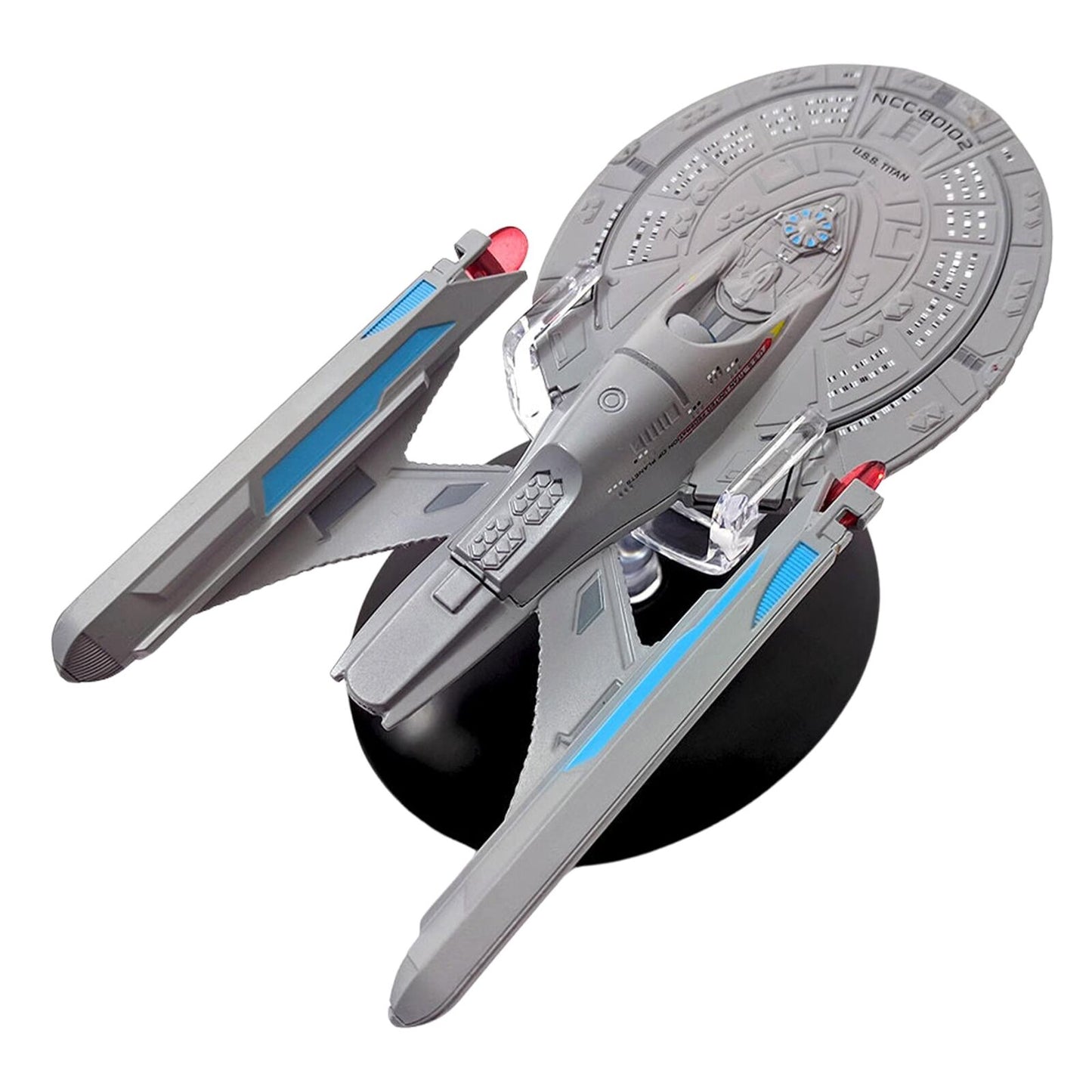 #05 U.S.S. Titan NCC-80102 (Luna Class) Model Diecast Ship BONUS ISSUE (Eaglemoss / Star Trek)