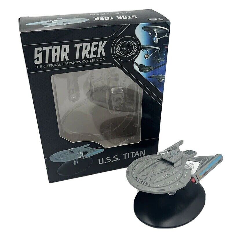 #05 U.S.S. Titan NCC-80102 (Luna Class) Model Diecast Ship BONUS ISSUE (Eaglemoss / Star Trek)