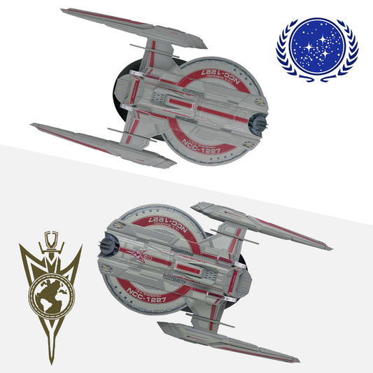 "Prime vs Mirror" Star Trek Bundle – U.S.S. Shenzhou + I.S.S. Shenzhou