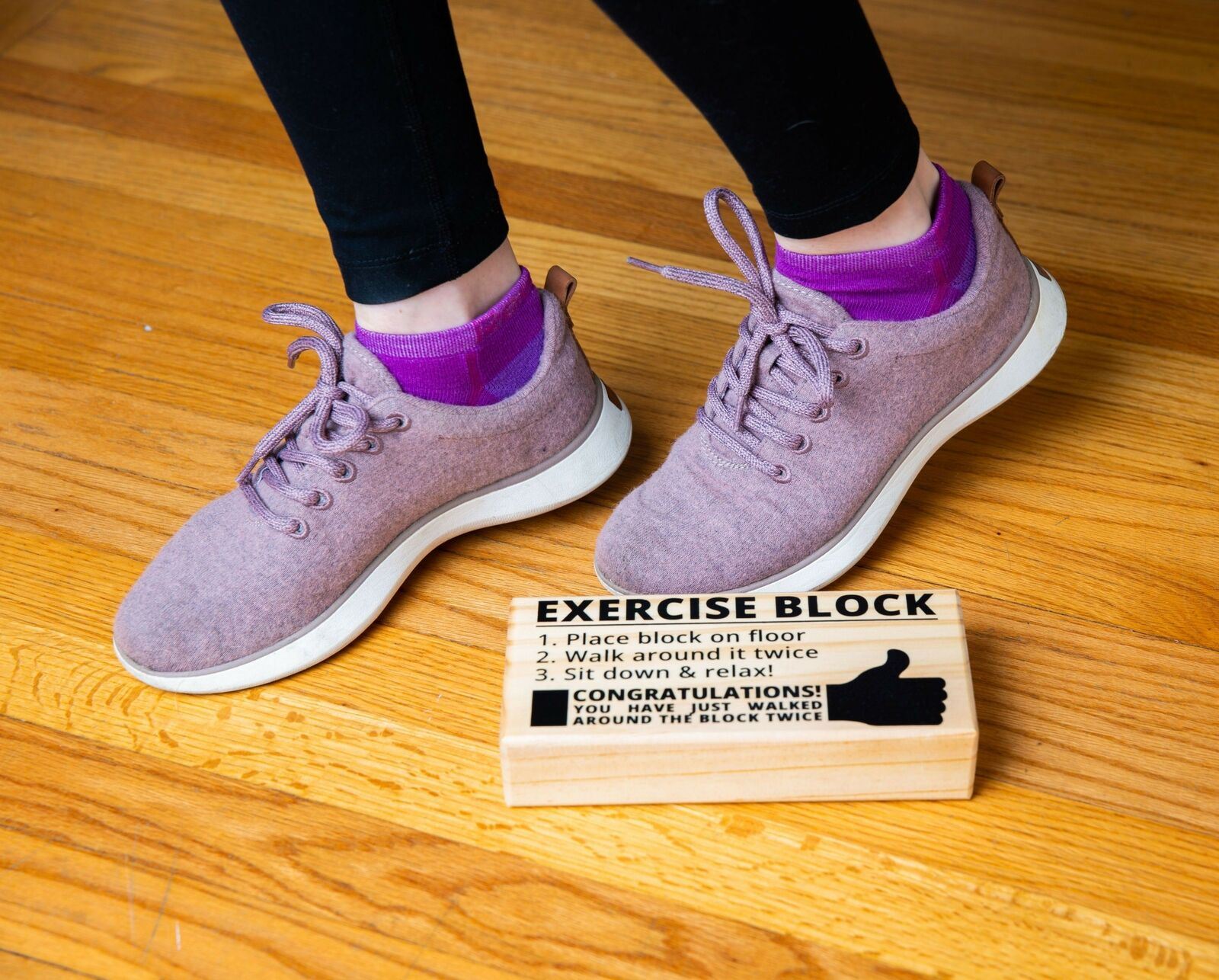 BigMouth Inc EXERCISE BLOCK - Hilarious Wooden Exercise Tool!