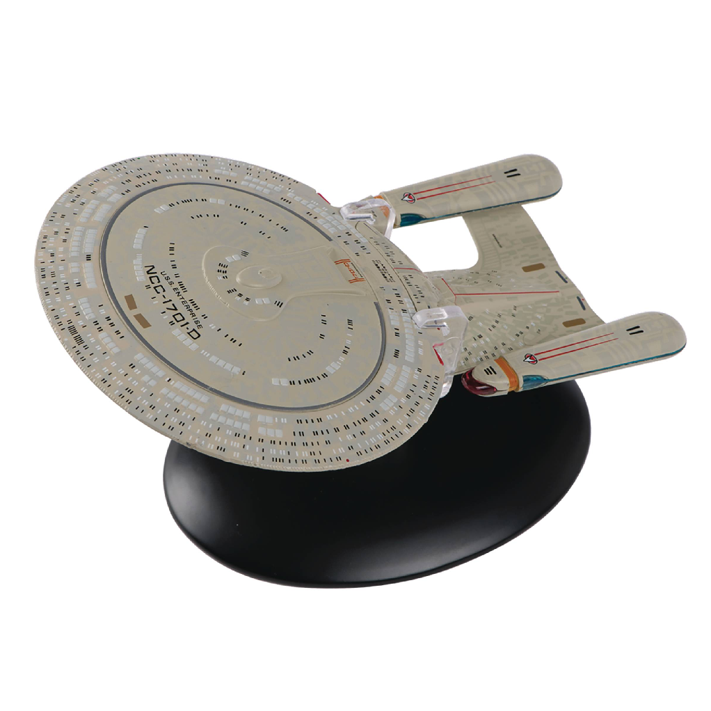 U.S.S. ENTERPRISE NCC-1701-D Handbook & Diecast Ship Picard The Next Generation  (Eaglemoss / Star Trek)