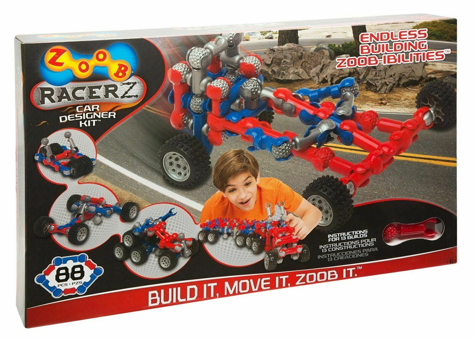 ZOOB Racerz: Car Designer Kit - Build It, Move It, ZOOB IT!