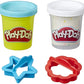PLAY-DOH BLUE Sugar Cookie Canister Play Food Set avec 2 couleurs non toxiques