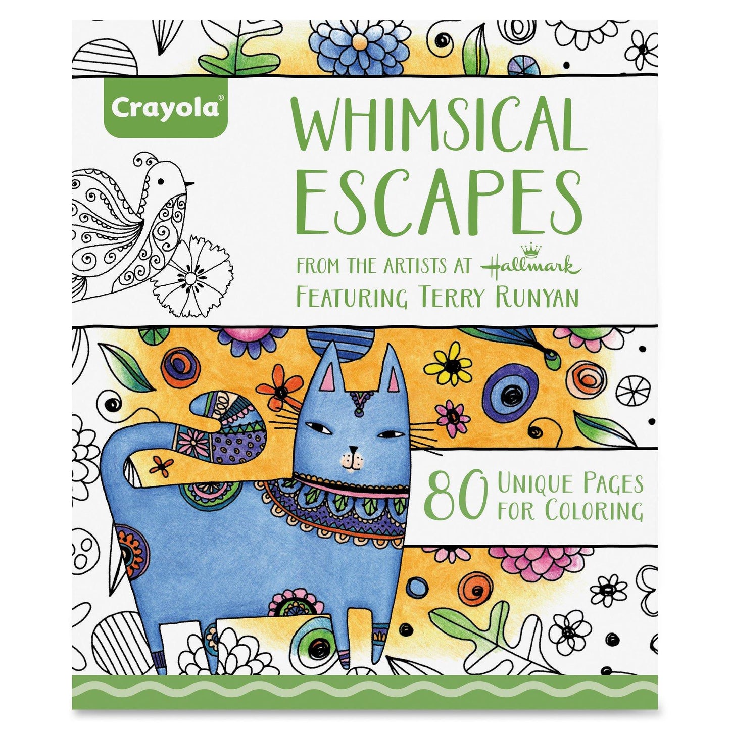 CRAYOLA 992021 Whimsical Escapes Livre de coloriage pour adulte
