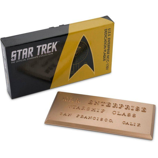 No. 4 U.S.S. Enterprise NCC-1701 Model Plaque TOS (Eaglemoss / Star Trek)