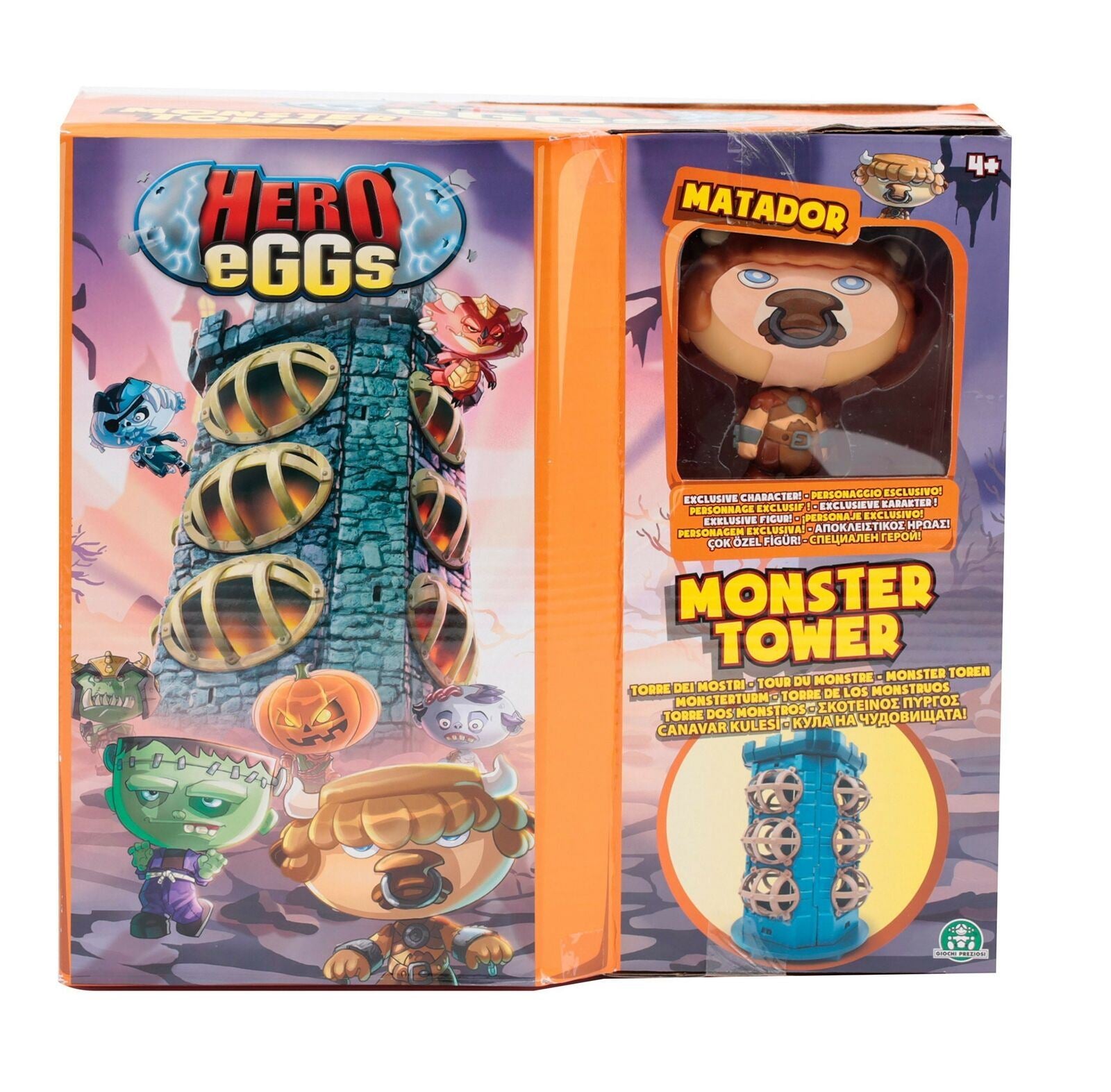 Mega Headz MONSTERS TOWER Hero Eggs Playset with EXCLUSIVE Matador Figure