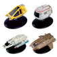 Shuttlecraft Set 3 (Travel Pod, Type 11, Argo & Workbee) Model Die Cast Ships SSSEN402 (Eaglemoss / Star Trek)