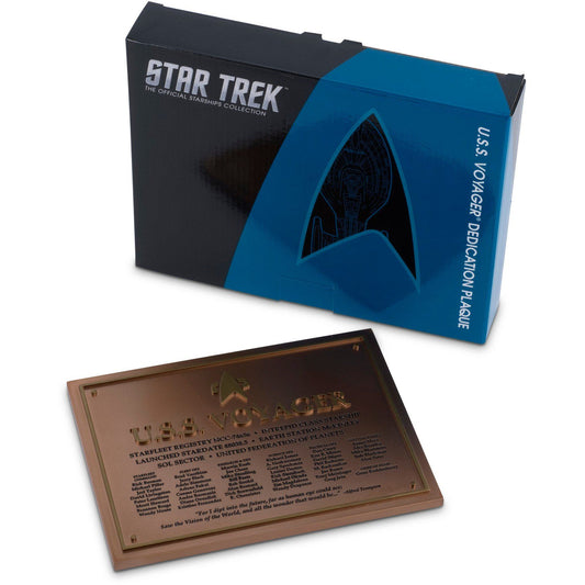 No. 2 U.S.S. Voyager NCC-74656 Dedication Plaque (Eaglemoss / Star Trek)