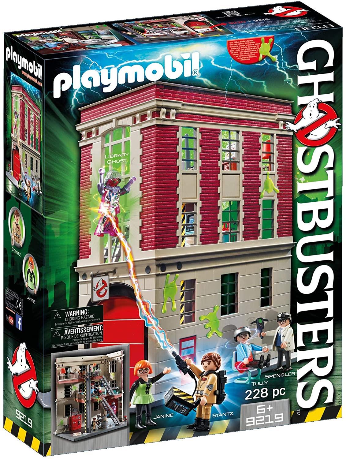 Quartier général de la caserne de pompiers Ghostbusters 9219 Playmobil Playset