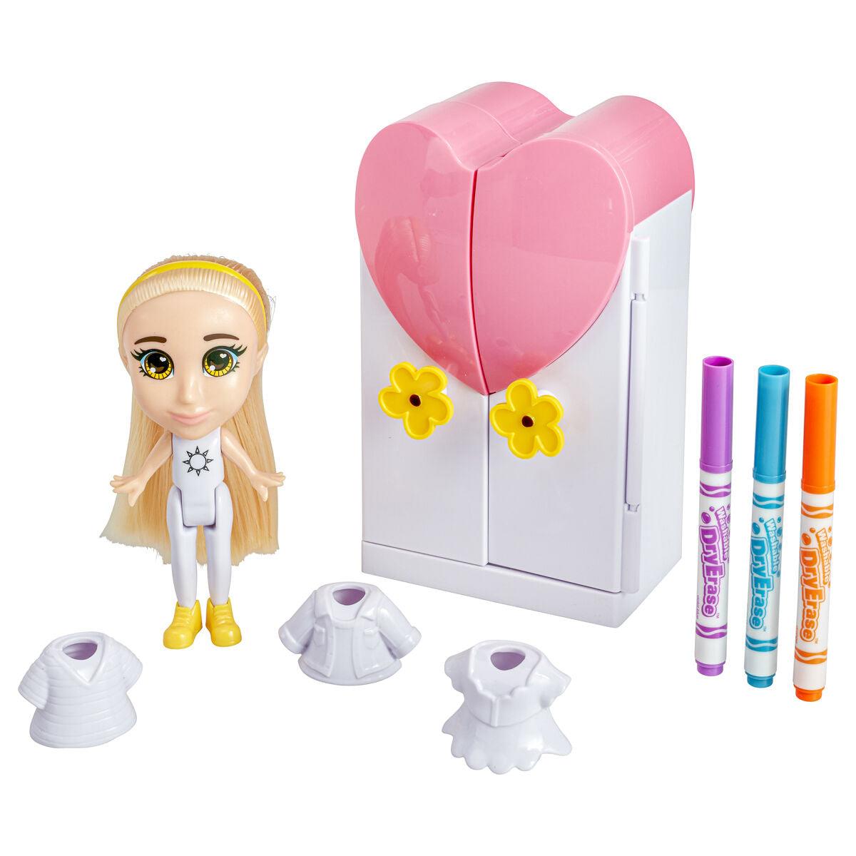 Crayola Colour n Style Friends GOLDIE Catwalk Creative Doll Playset