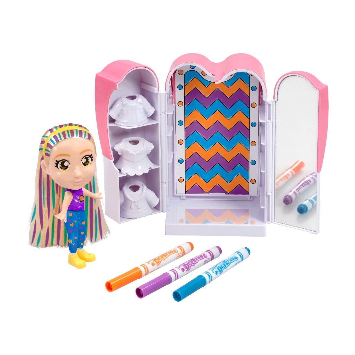 Crayola Colour n Style Friends GOLDIE Catwalk Creative Doll Playset