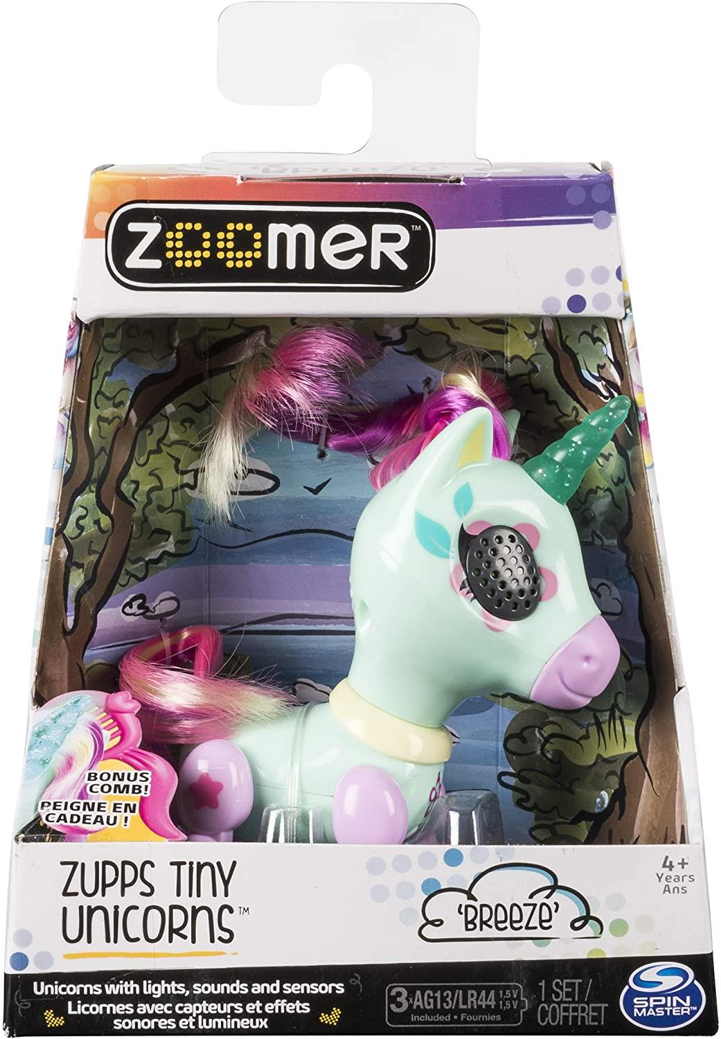 Zoomer RANDOM Zupps Tiny Unicorn Figurine interactive Lumières et sons