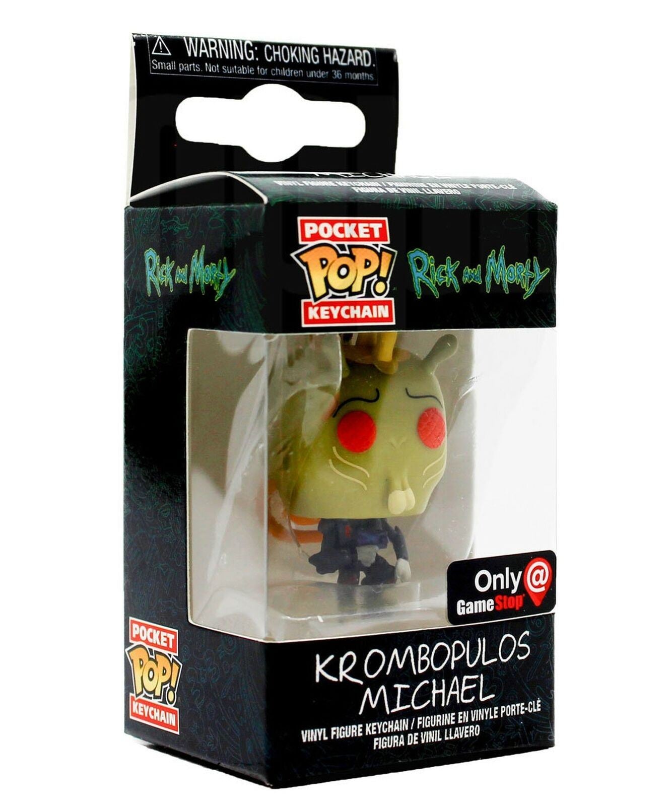 Funko KROMBOPULOS MICHAEL Pocket POP Rick and Morty EXCLUSIVE Keychain Figure