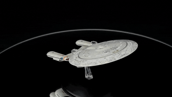 Eaglemoss Star Trek Next Generation USS ENTERPRISE NCC-1701-D Manuel et navire moulé sous pression