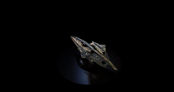 Seven of Nine’s Fenris Ranger Ship Die-Cast Model Picard STPEN004 (Eaglemoss / Star Trek)