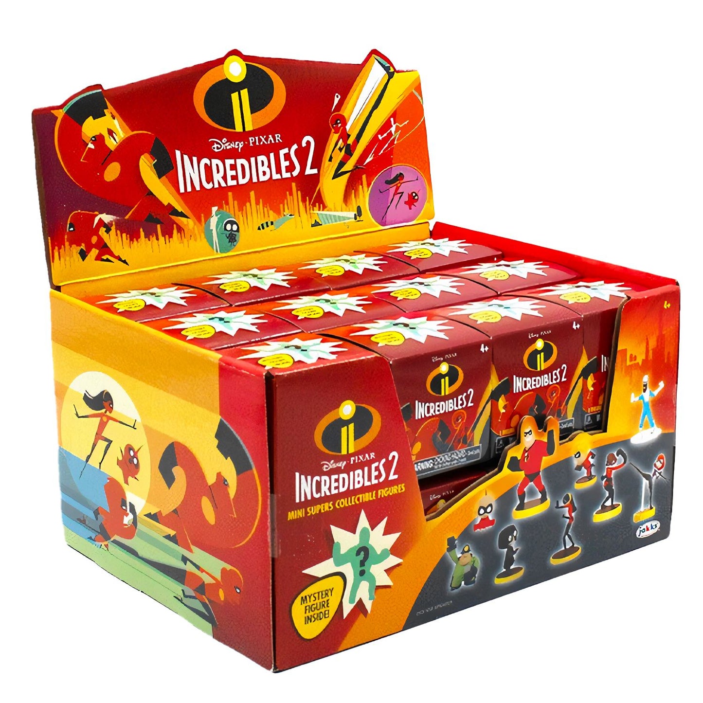 Jakks INCREDIBLES 2 Disney Pixar Mini-Figures Mystery Blind Box Toy [5 Boxes]