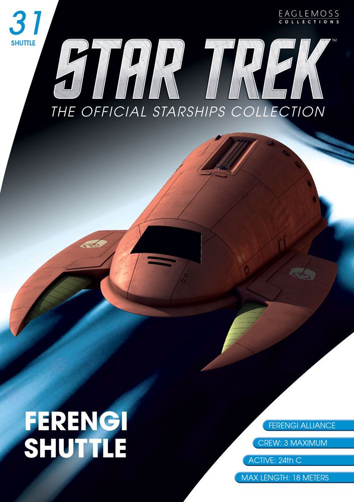 #31 Ferengi Shuttle Shuttlecraft Model Diecast Ship (Eaglemoss / Star Trek)