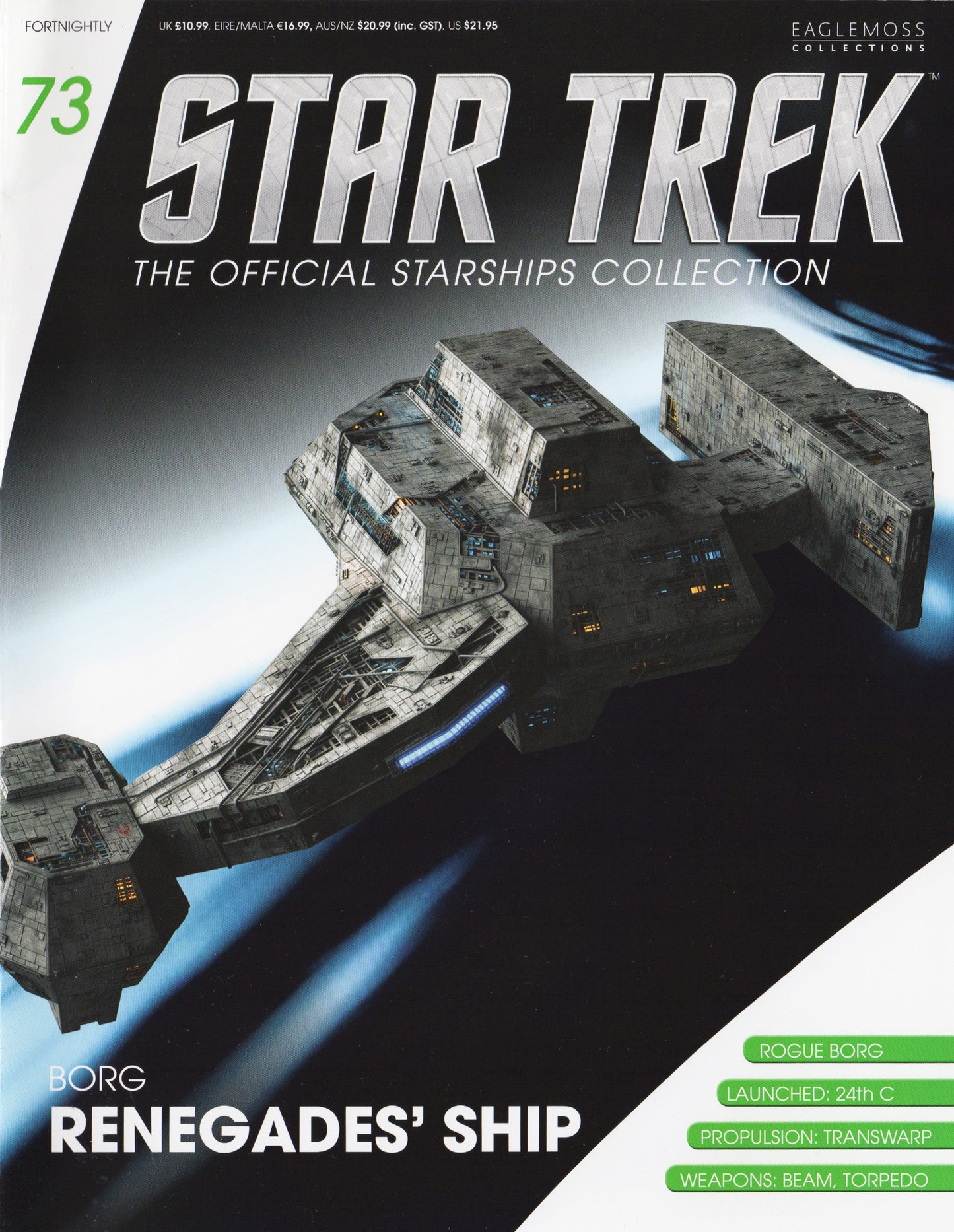 #73 Renegade Borg Vessel Starship Die-Cast Model (Eaglemoss / Star Trek)