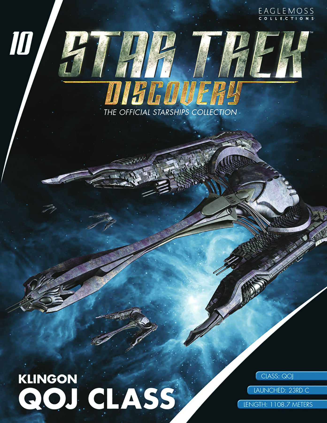 #10 Klingon QOJ Class Discovery Ships Model Diecast Ship (Eaglemoss / Star Trek)