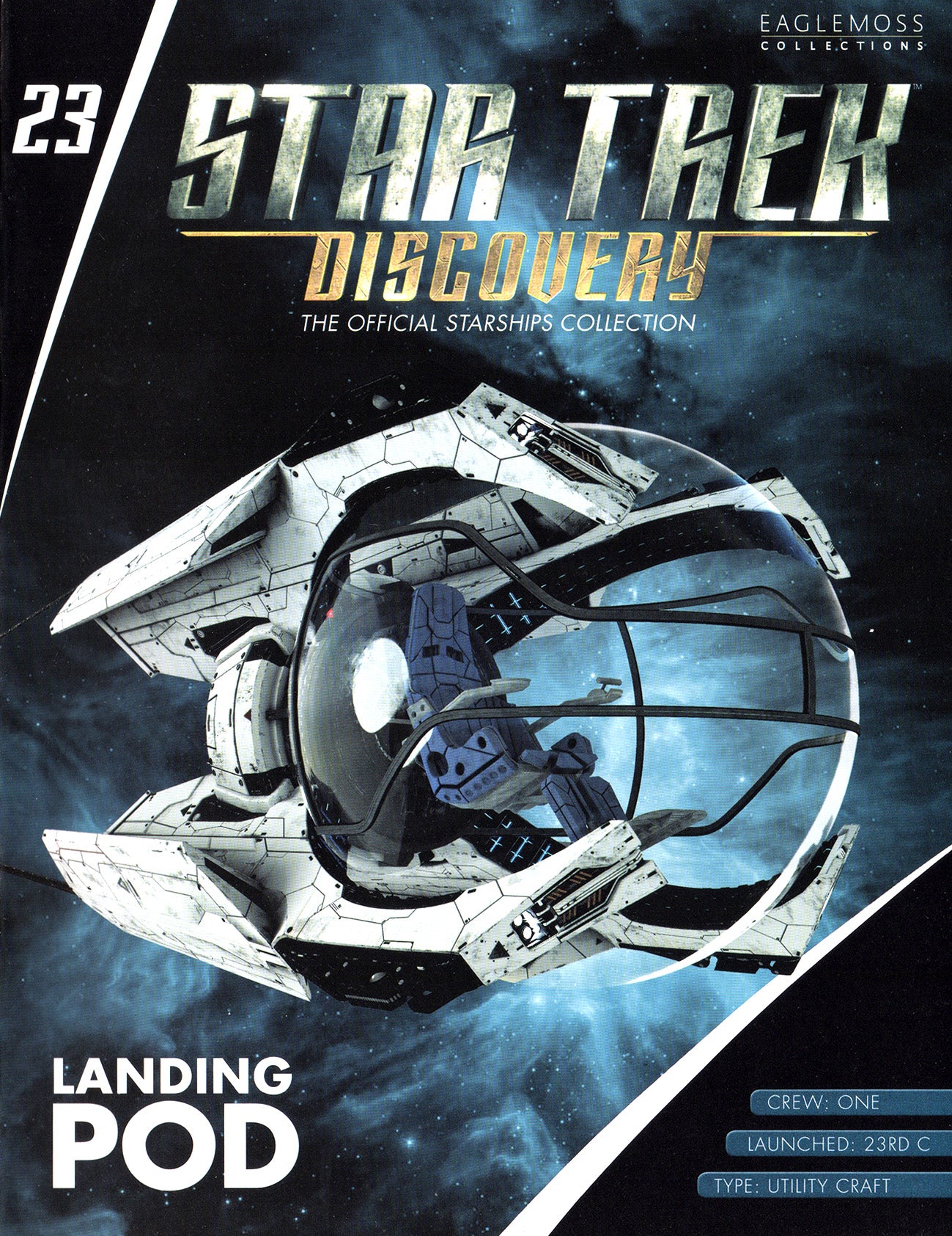 SSDUK023 Landing Pod Discovery Ships Modèle de navire moulé sous pression (Eaglemoss / Star Trek)