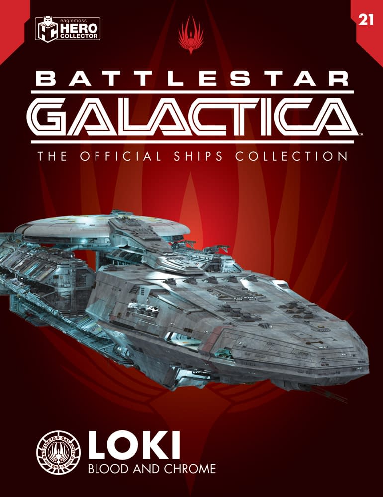 #21 Loki (Blood & Chrome) Diecast Model Ship (Battlestar Galactica The Official Ships Collection Eaglemoss)